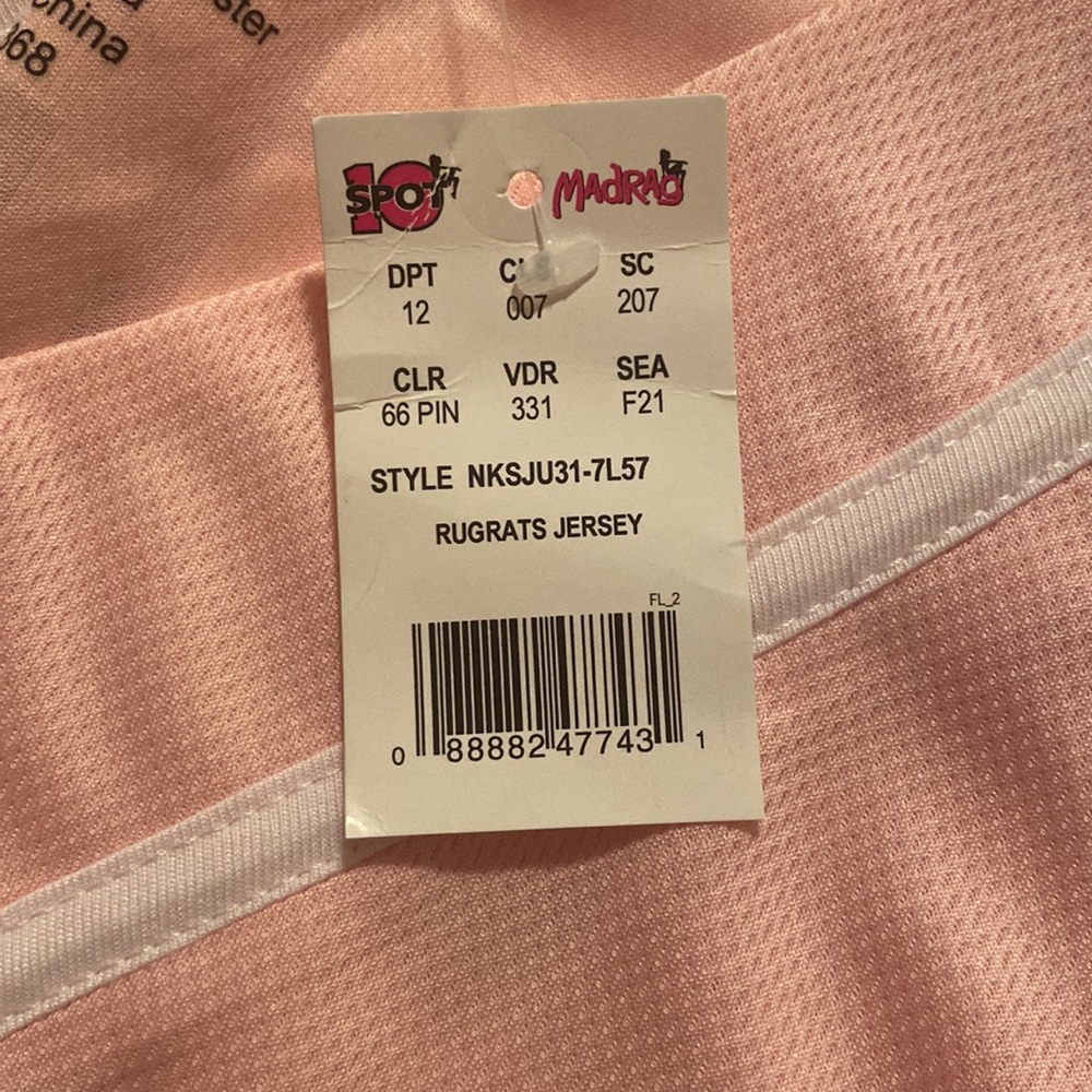 Nickelodeon pink 100% polyester Jersey size XL - Picture 4 of 4
